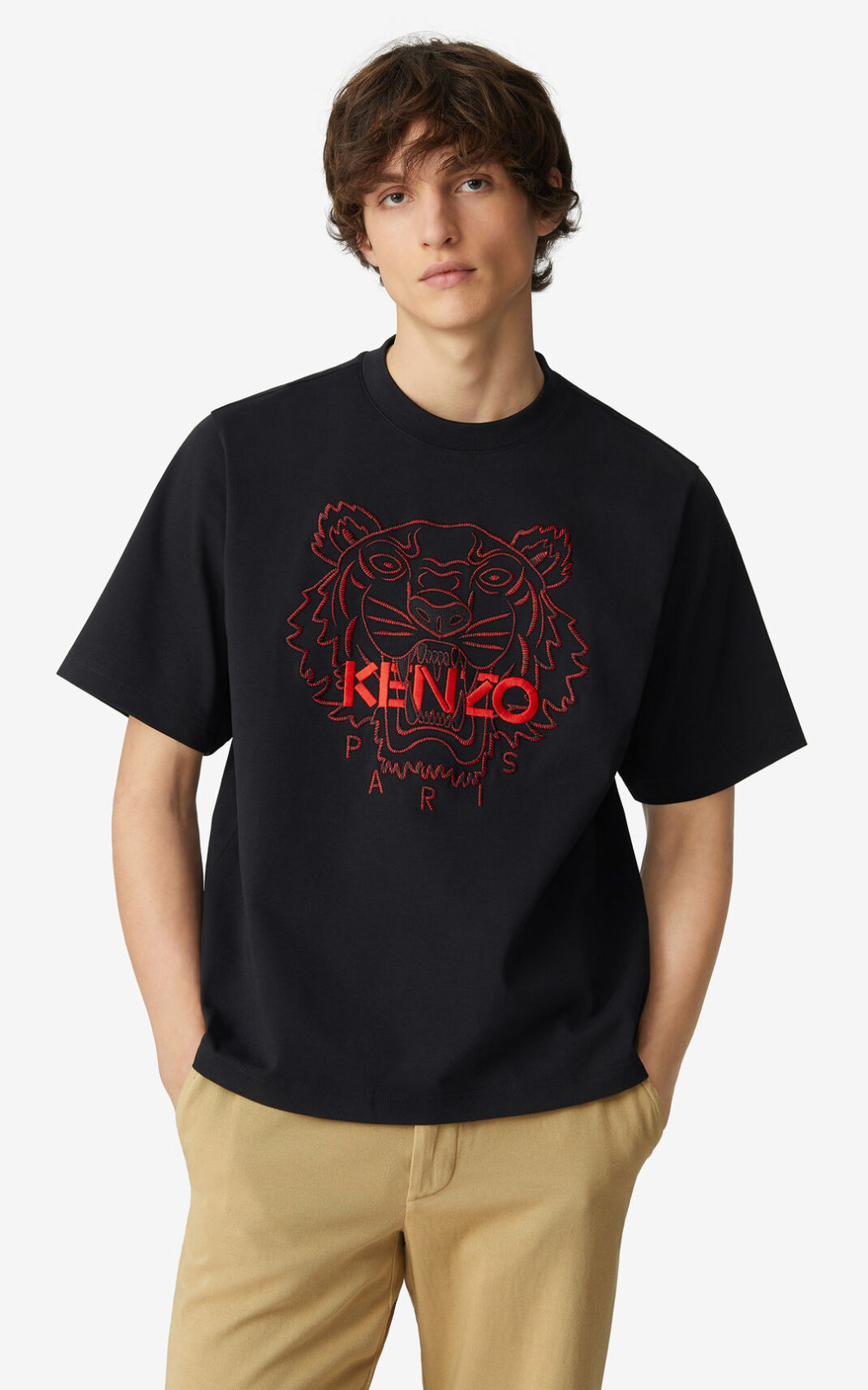 Kenzo Tiger loose fitting Póló Férfi Fekete | ID.554727